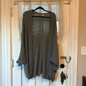 Grey cocoon style cardigan